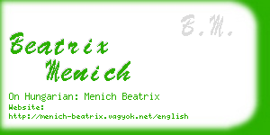 beatrix menich business card